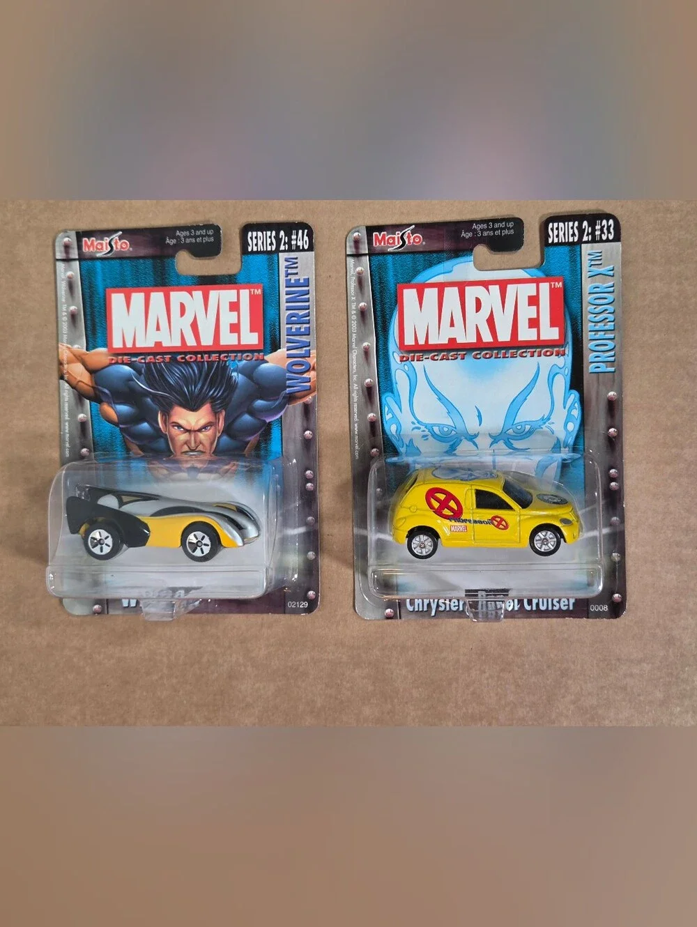 MAISTO X-Men Ultimate Marvel DieCast 2002 Wolverine Cyclops ProfX NEW Lot Of 4